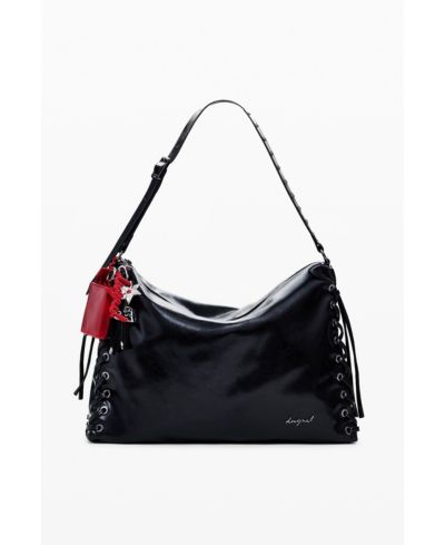 Desigual Women's Large shiny woven bag