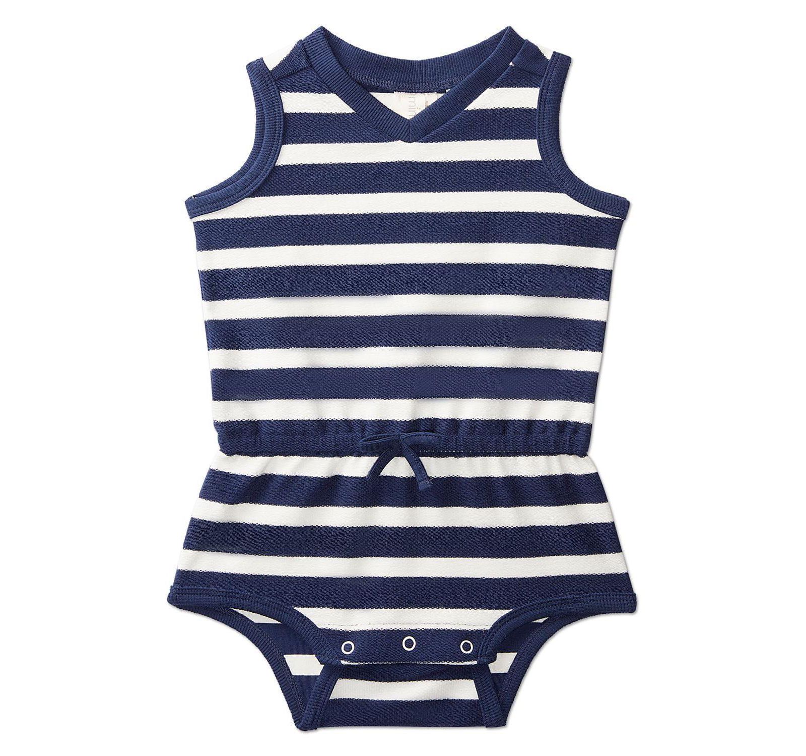 MeMoi Baby Boys Terry Striped Romper