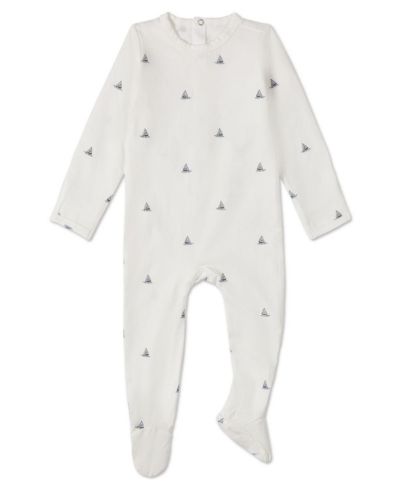 MeMoi Baby Boys "Little Sailboats" Rich Footie