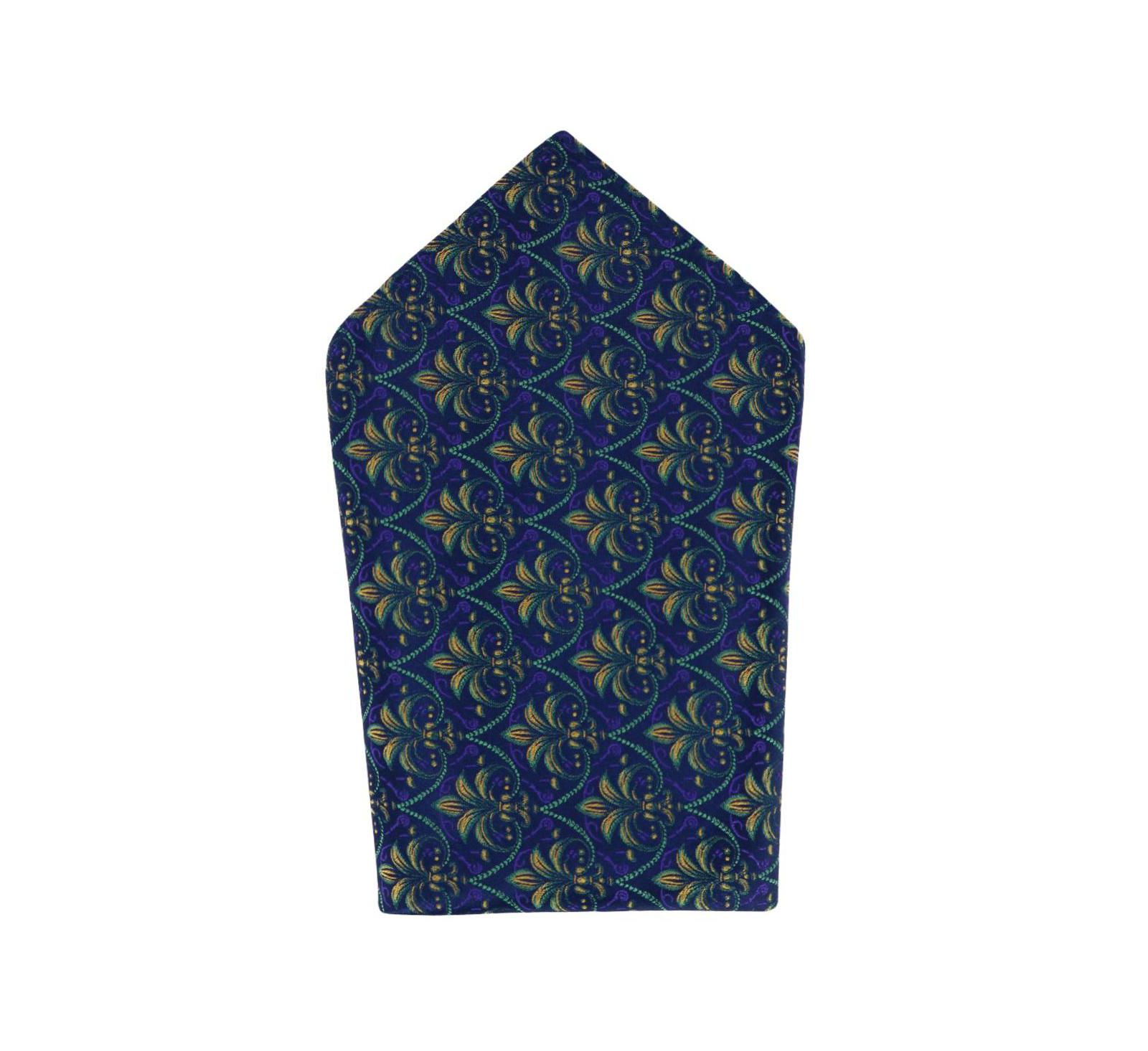 Trafalgar Men's The French Quarter Fleur dis Lis Silk Novelty Pocket Square