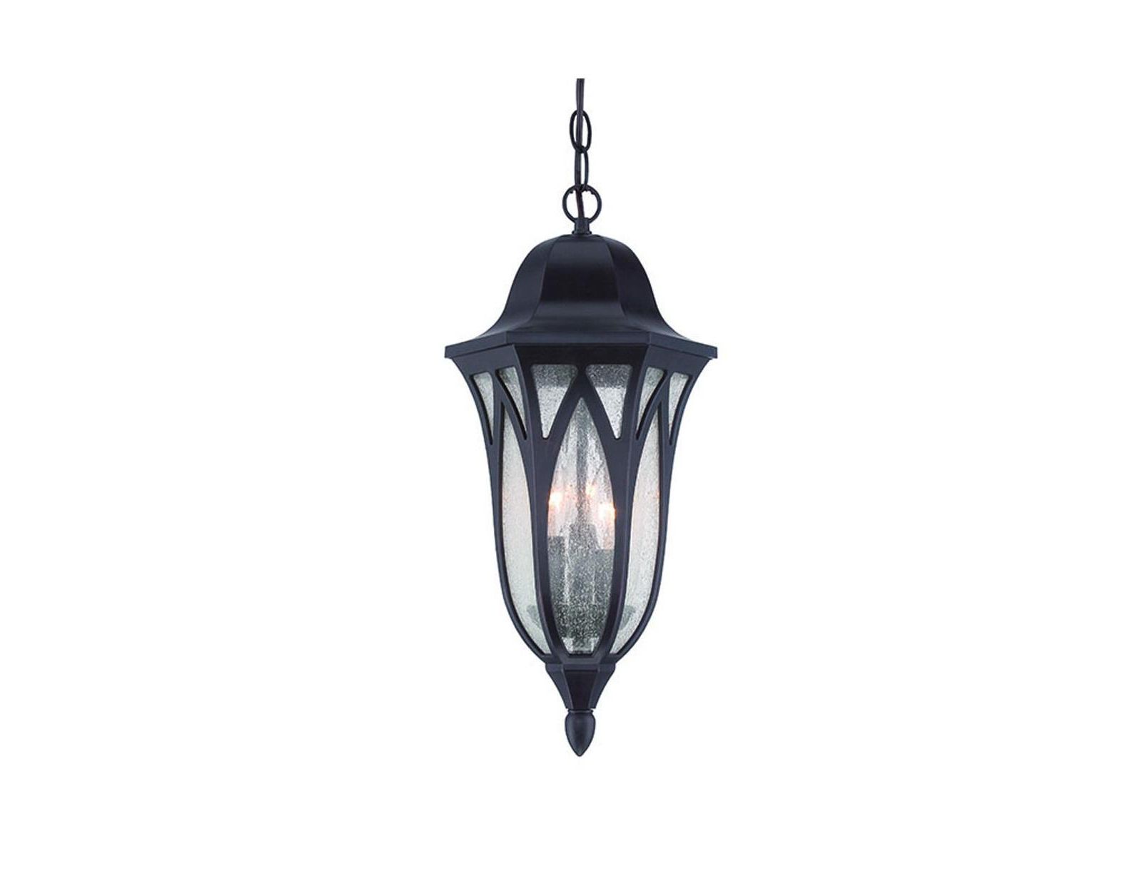 Slickblue Contemporary Hanging Ceiling Lamp with Geometric Glass Shade