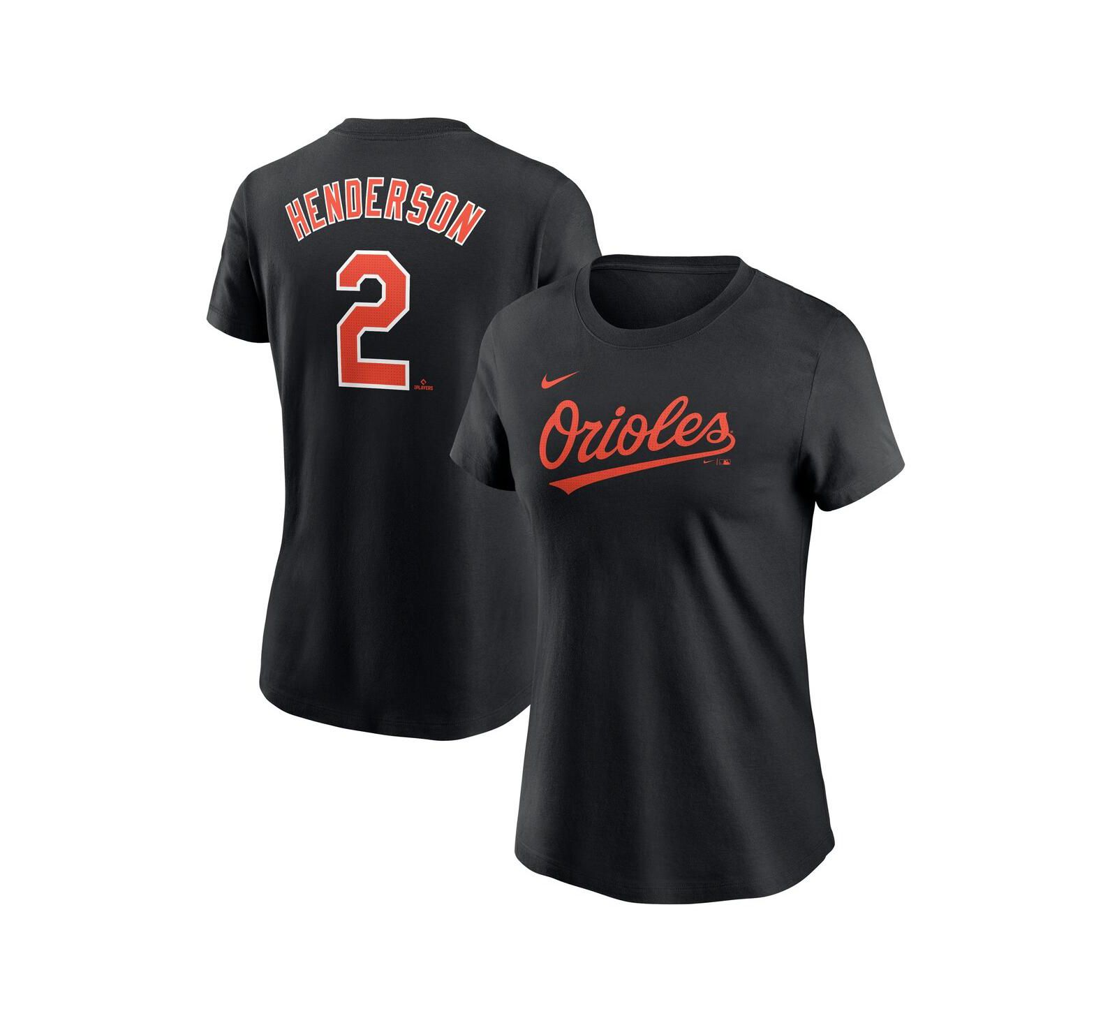 Nike Women's Gunnar Henderson Black Baltimore Orioles Fuse Name & Number T-Shirt