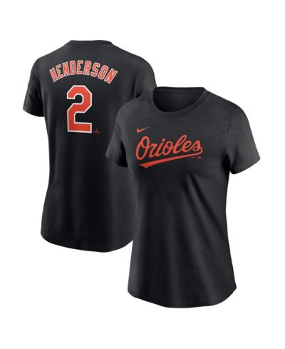 Женская футболка Nike Gunnar Henderson Black Baltimore Orioles Fuse Name & Number
