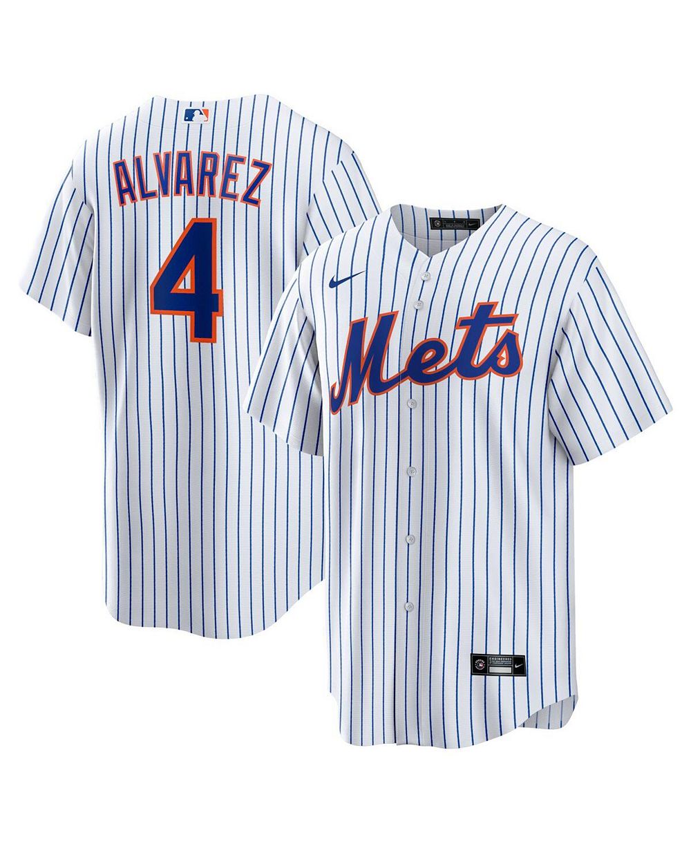 Мужская джерси Nike Francisco Alvarez White New York Mets Replica Player