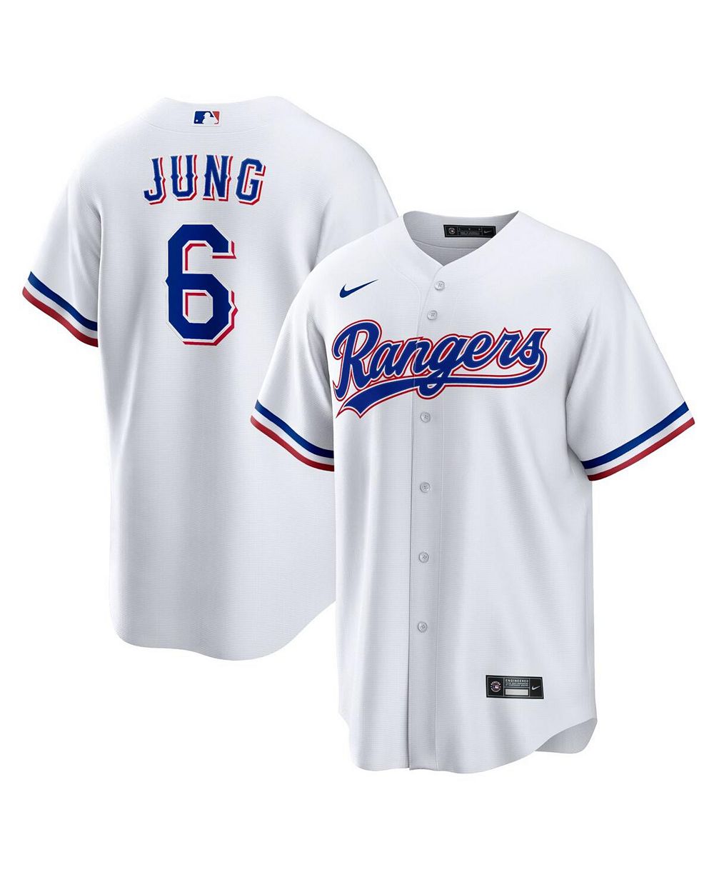 Мужская джерси Nike Josh Jung White Texas Rangers Replica Player