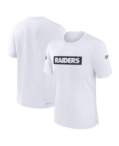 Nike Men's White Las Vegas Raiders Sideline Player Performance T-Shirt