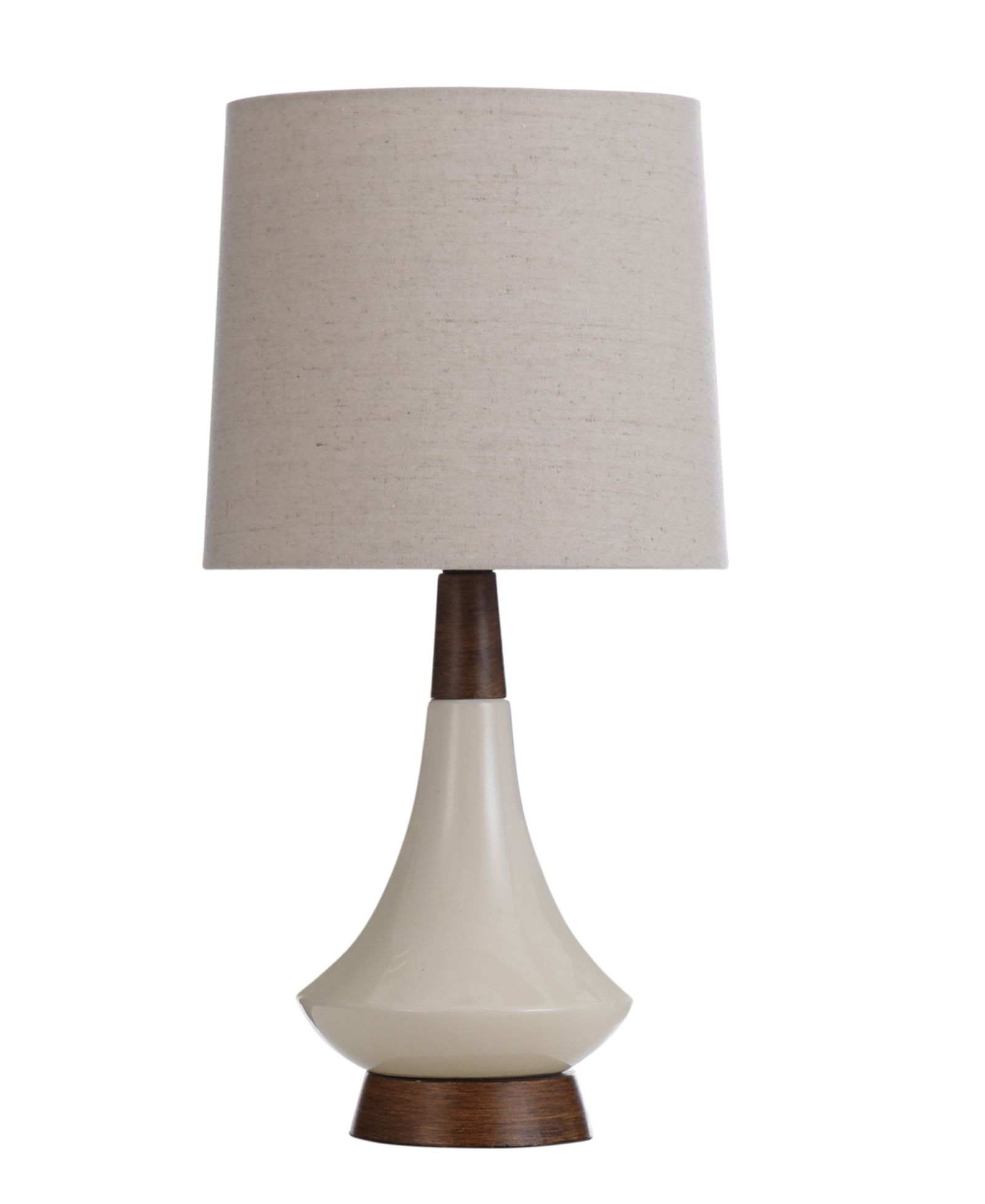 StyleCraft Home Collection 18.5" Mid Century Modern Ceramic Table Lamp