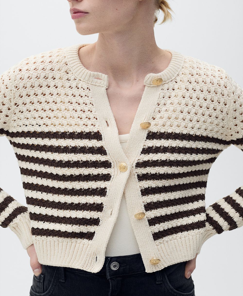 Кардиган Mango Women's в полоску