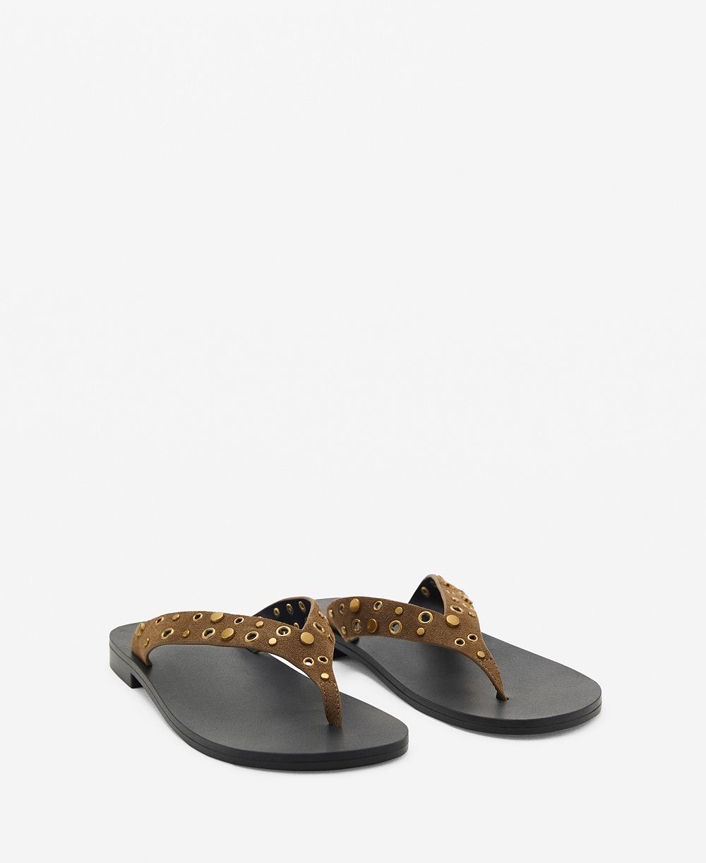 Сандалии Mango Women's Die-Cut Straps Suede