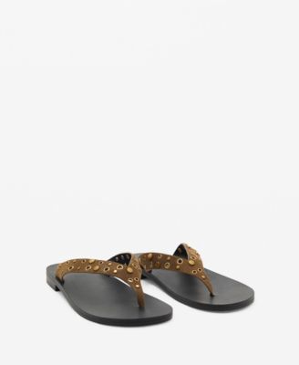 Сандалии Mango Women's Die-Cut Straps Suede