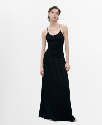 MANGO женское вязаное платье с перекрестным вырезом