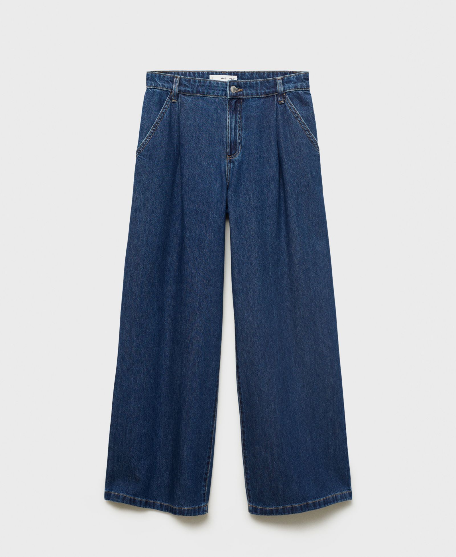 Женские широкие брюки Mango Pleated