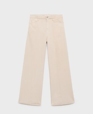 Mango Women's Straight-Fit Mid-Rise Denim Jeans
