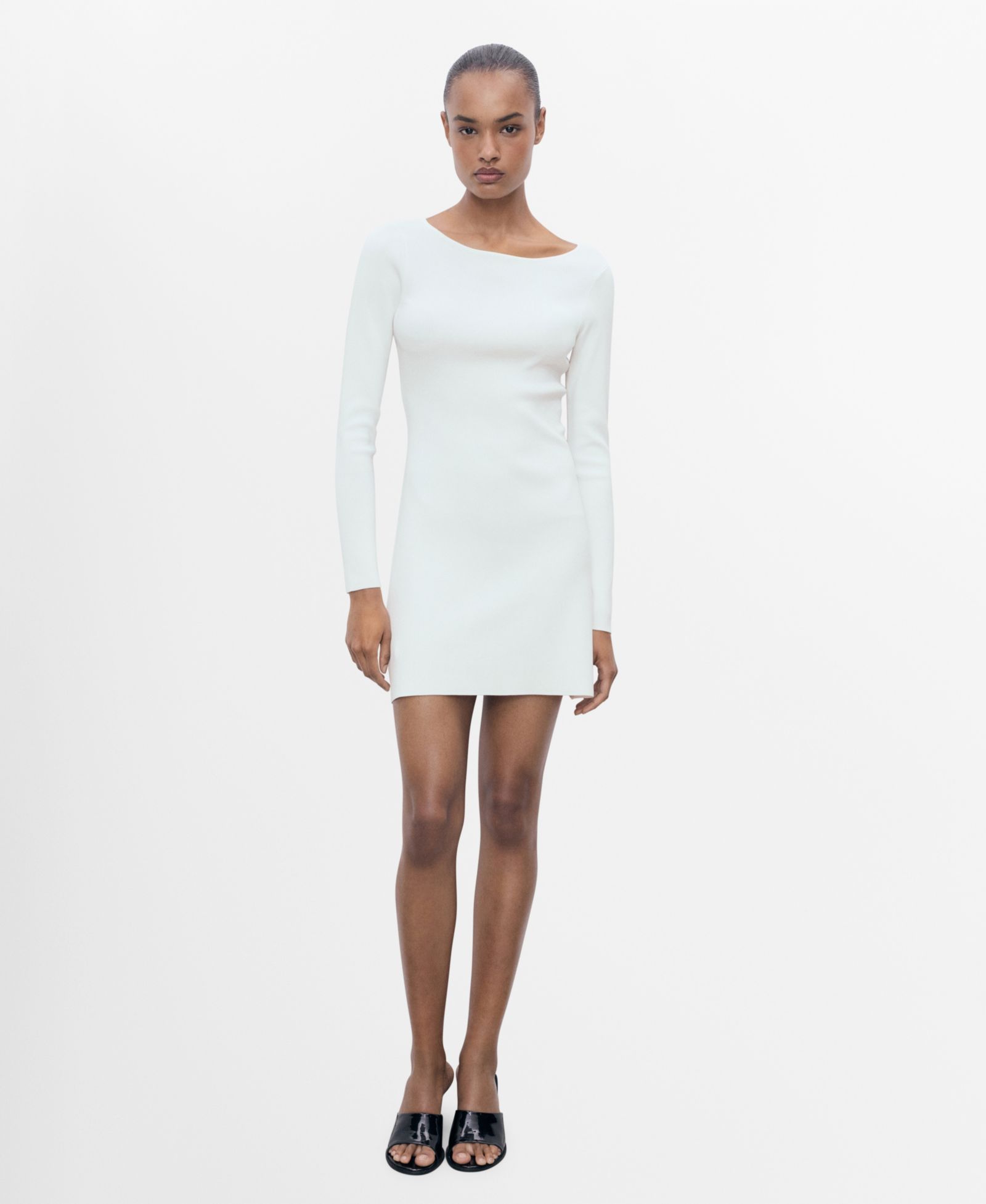 Mango Women's Open-Back Knitted Dress