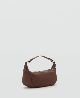 Mango Women's Studded Shoulder Bag