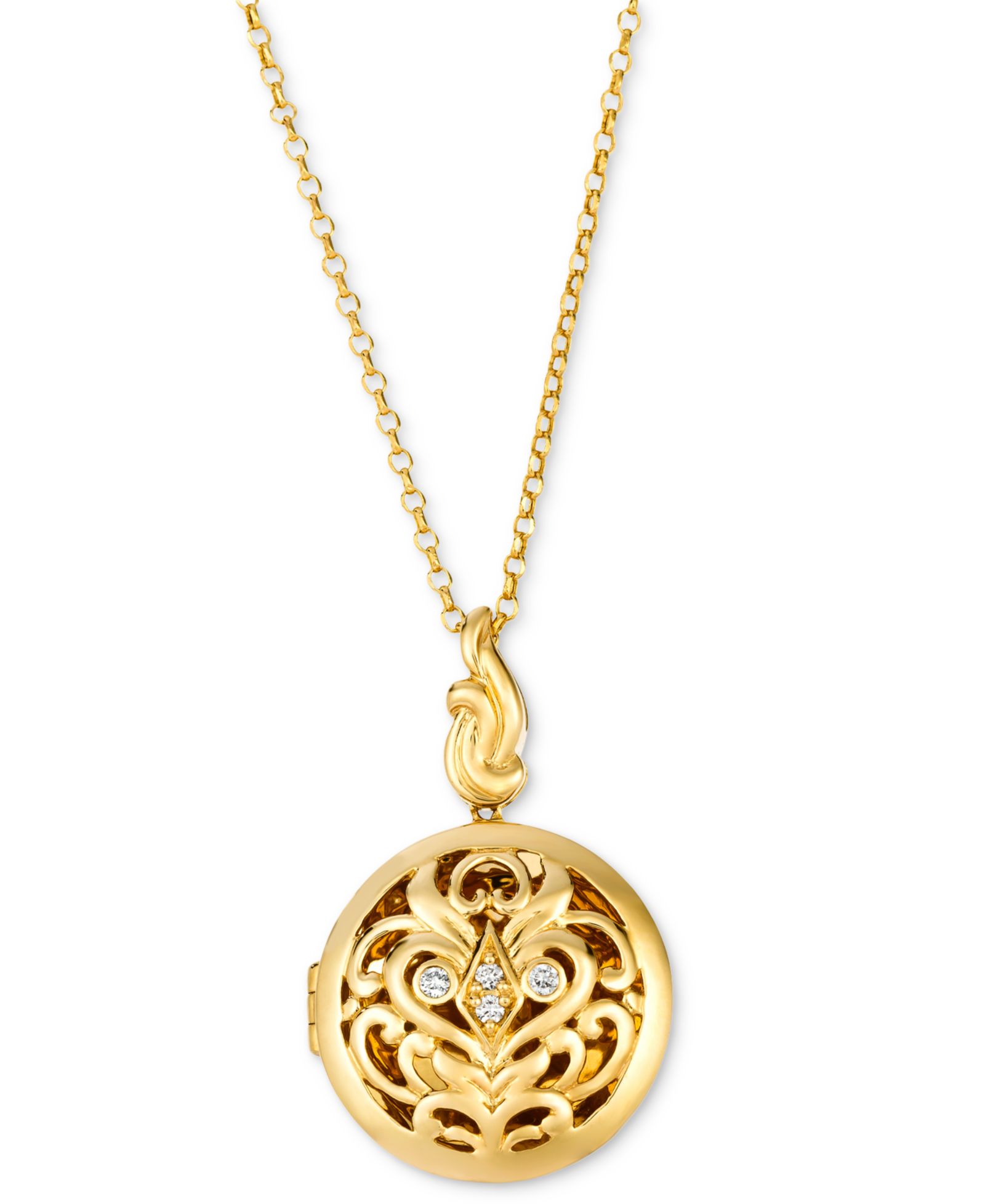 Подвеска-локет Le Vian Vanilla Diamond® в желтом золоте 14k, 20"