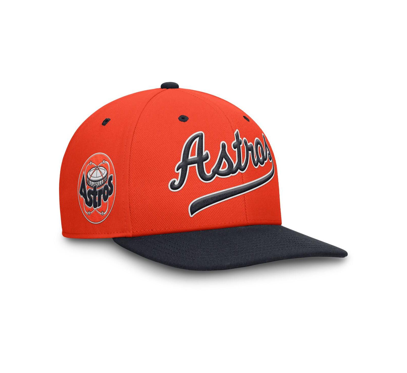 Nike Men's Orange/Navy Houston Astros Cooperstown Collection Pro Performance Snapback Hat