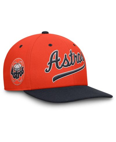 Мужская кепка Nike Orange/Navy Houston Astros Cooperstown Collection Pro Performance Snapback