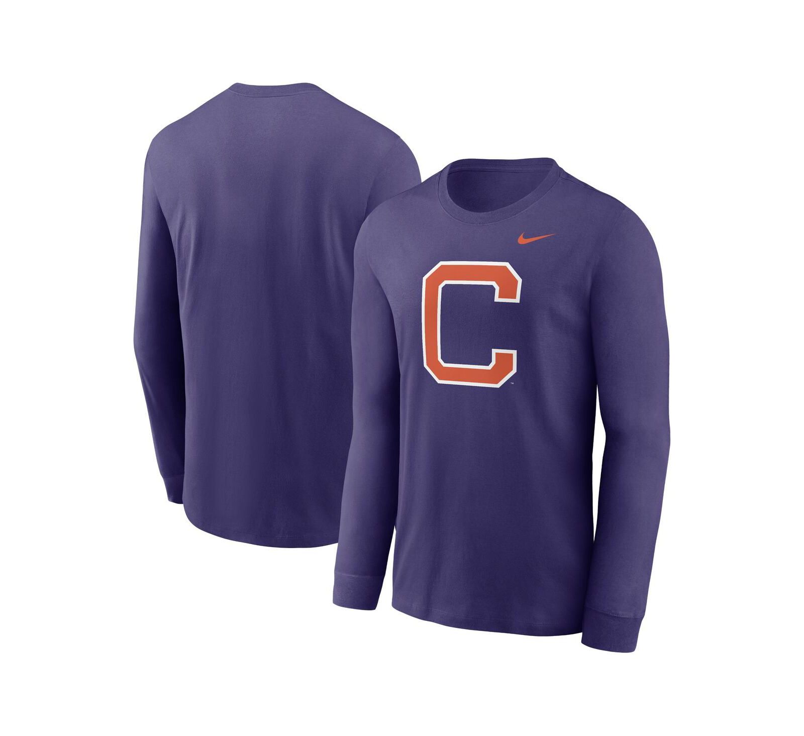 Nike Men's Purple Clemson Tigers Alternate Logo Long Sleeve T-Shirt