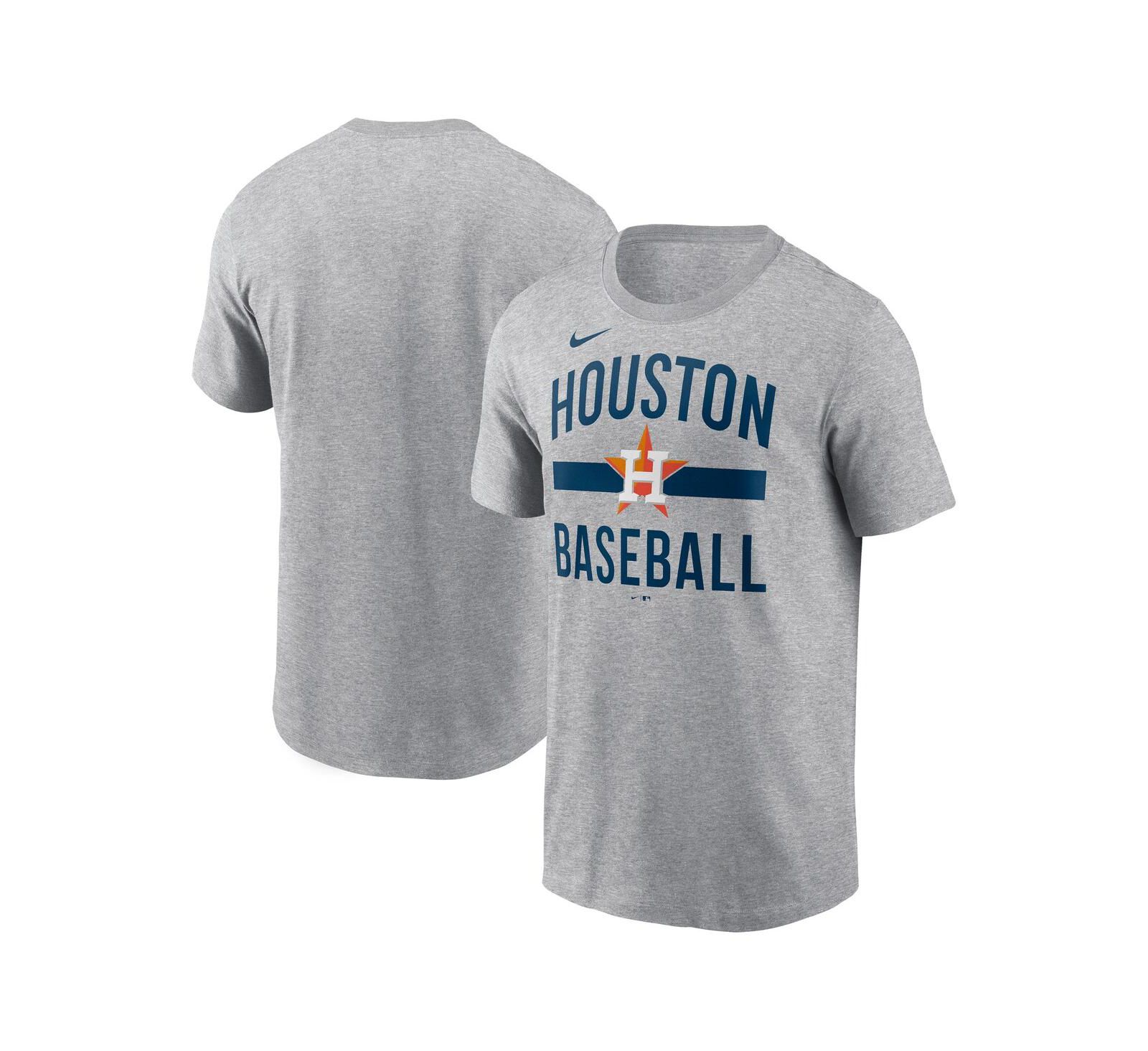 Nike Men's Heather Gray Houston Astros Arched T-Shirt
