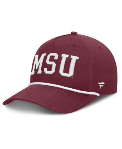 Fanatics Мужская регулируемая кепка Mississippi State Bulldogs Foul Ball Rope, бордовая