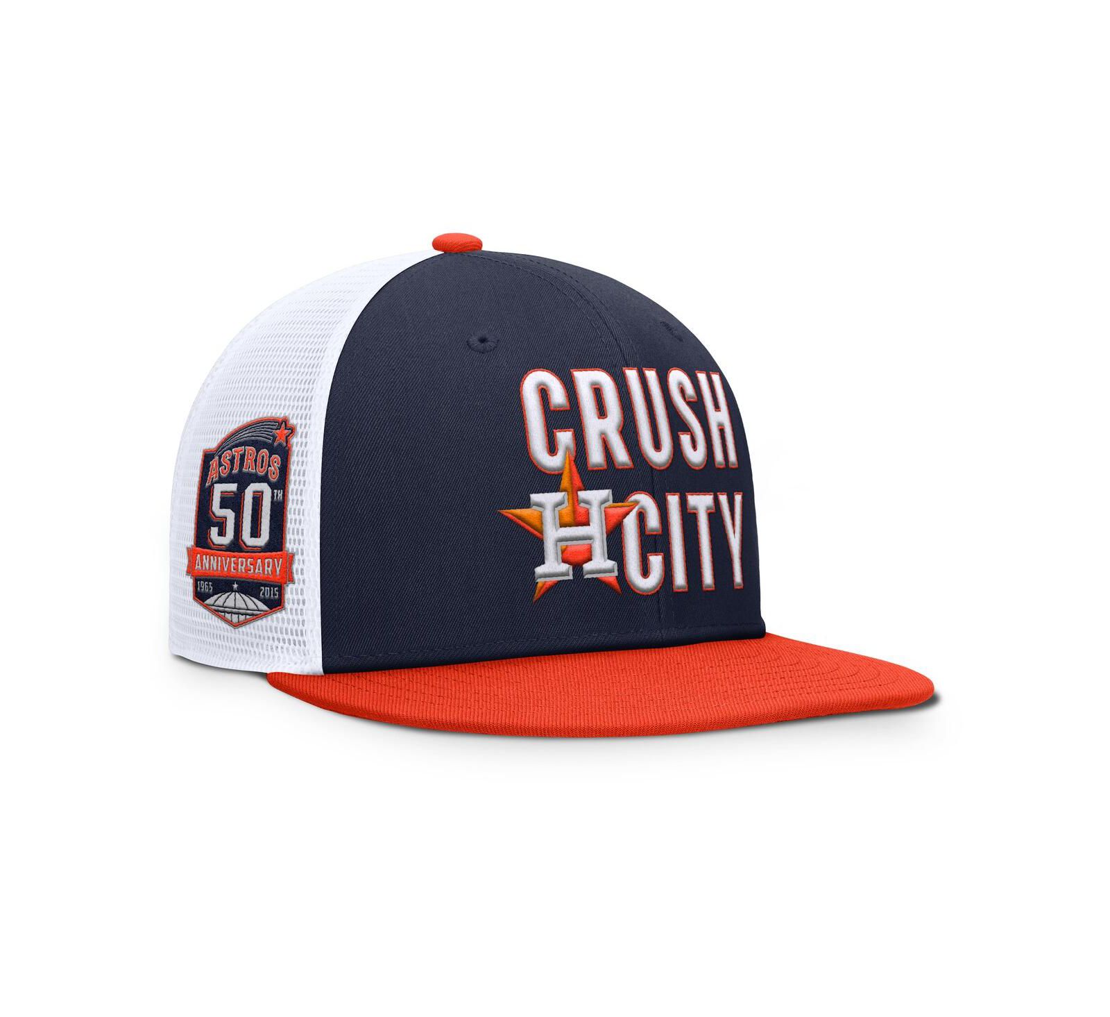 Nike Men's Navy/Orange Houston Astros Pro Performance Trucker Snapback Hat
