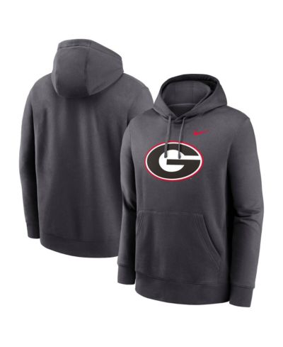 Nike Men's Anthracite Georgia Bulldogs Primetime Club Fleece Pullover Hoodie