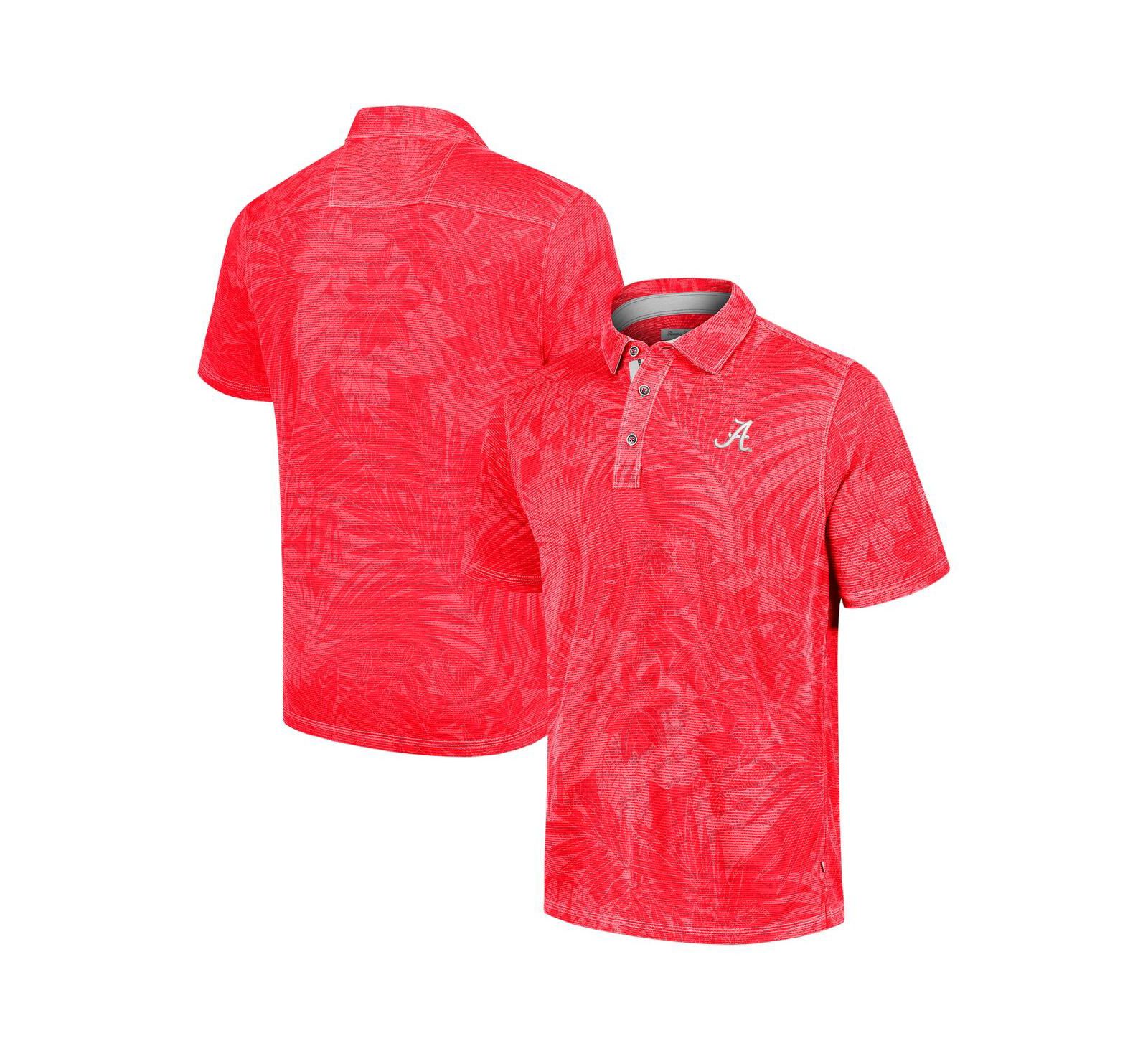 Мужская рубашка поло Tommy Bahama Men's Crimson Alabama Crimson Tide Sport Santiago Paradise