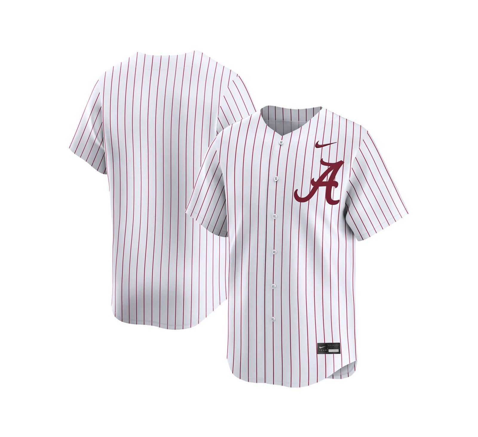 Nike Men's White Alabama Crimson Tide College Limited Baseball Jersey