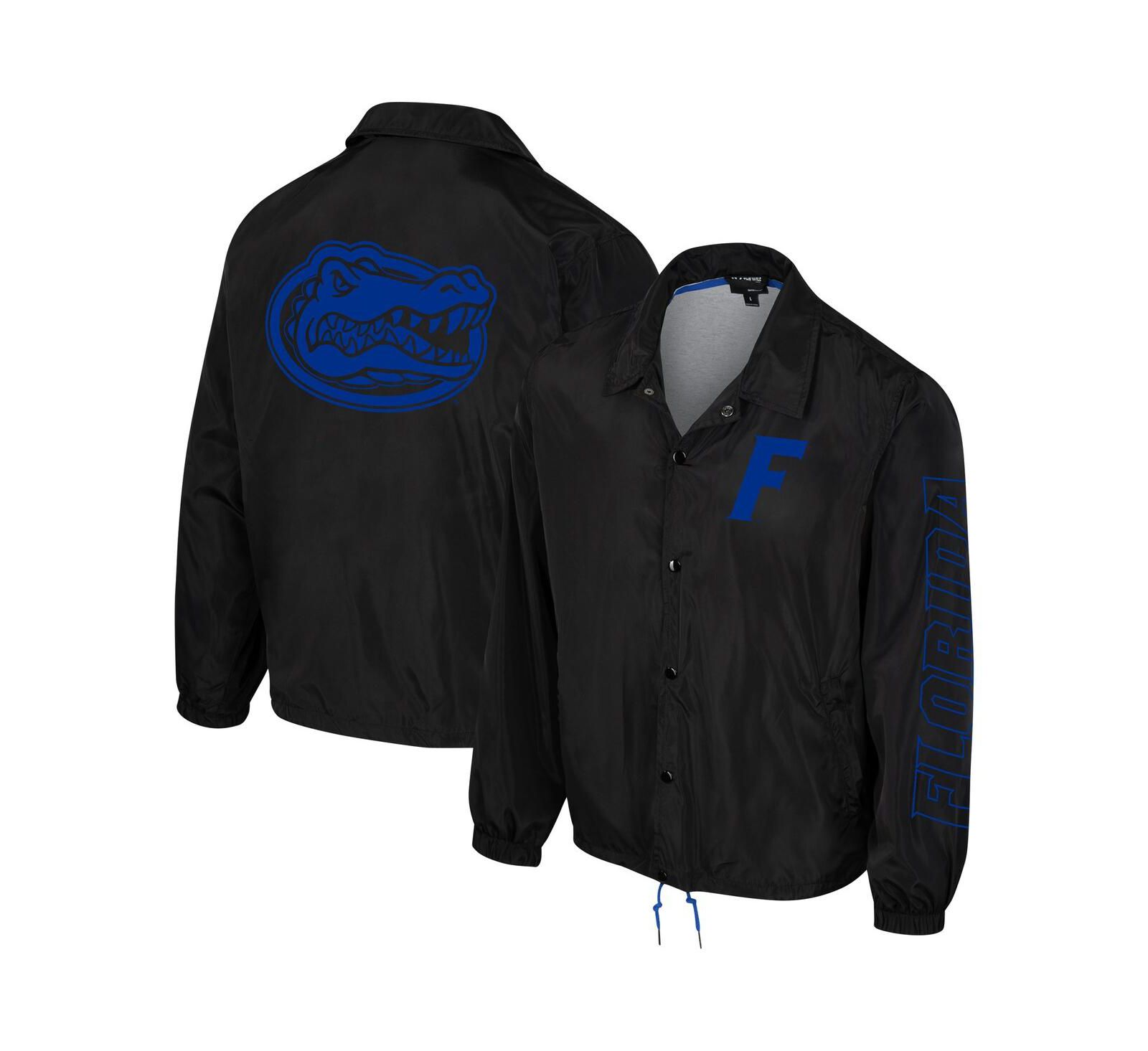 The Wild Collective Men's and Women's Black Florida Gators Coaches Full-Snap Jacket