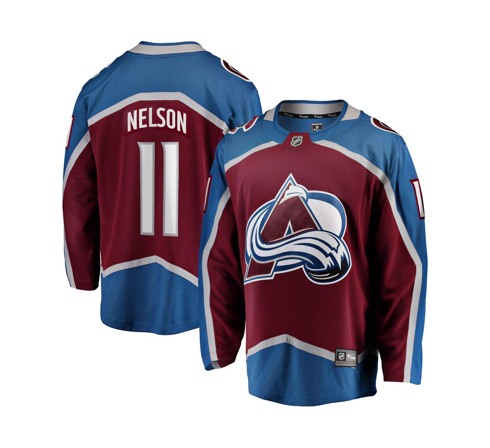 Fanatics Мужская джерси Brock Nelson Colorado Avalanche Home Breakaway Burgundy