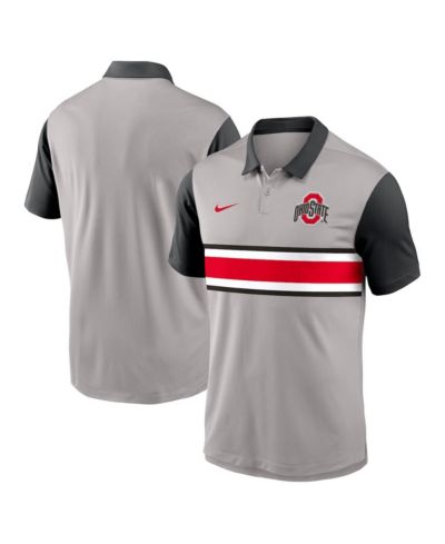 Nike Мужское поло Ohio State Buckeyes Vapor Performance Gray/Black