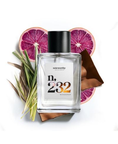 Noteworthy n,232 Eau De Parfum | Wanderer | Grapefruit Leather Vetiver Fragrance