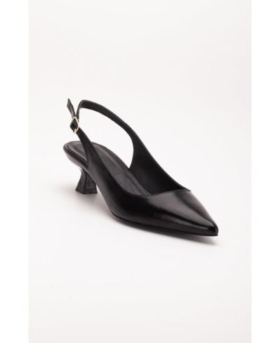 Кожаные туфли Lety Slingback на каблуке kitten heel