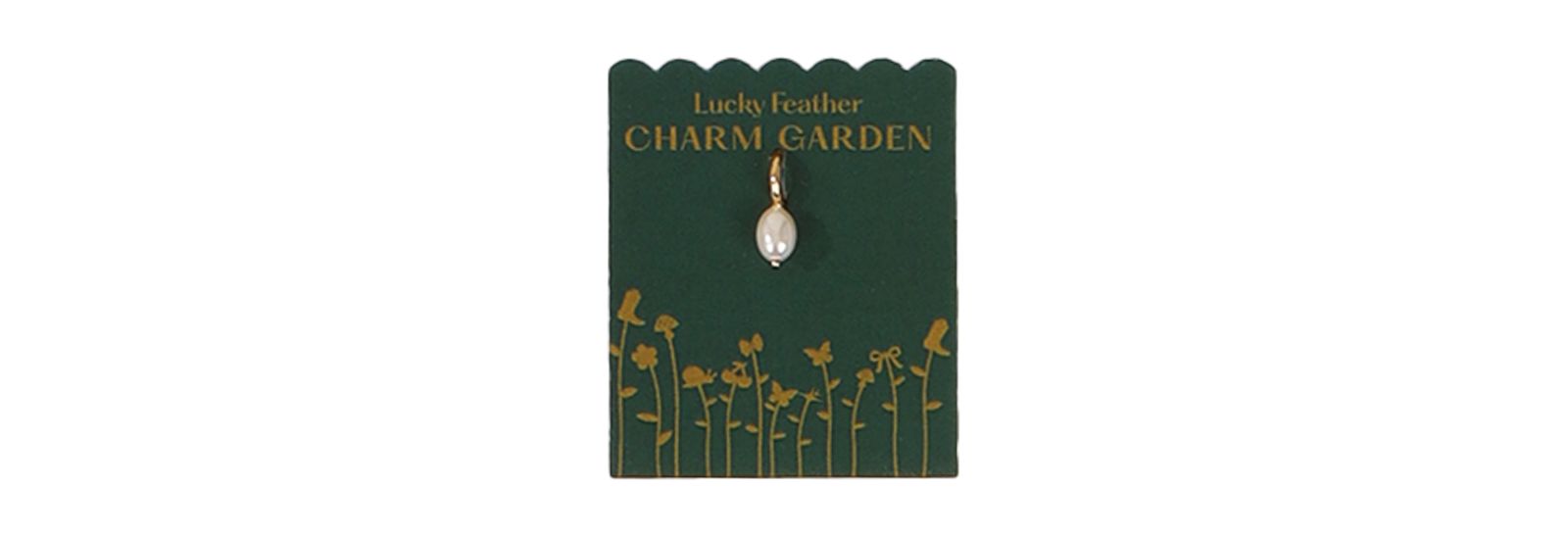 Lucky Feather Charm Garden - жемчужная подвеска