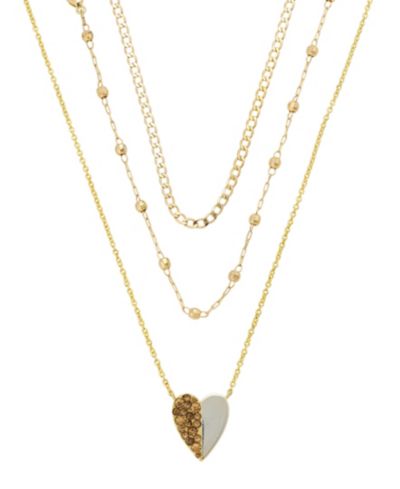 Набор ожерелий Unwritten Crystal Heart Pendant