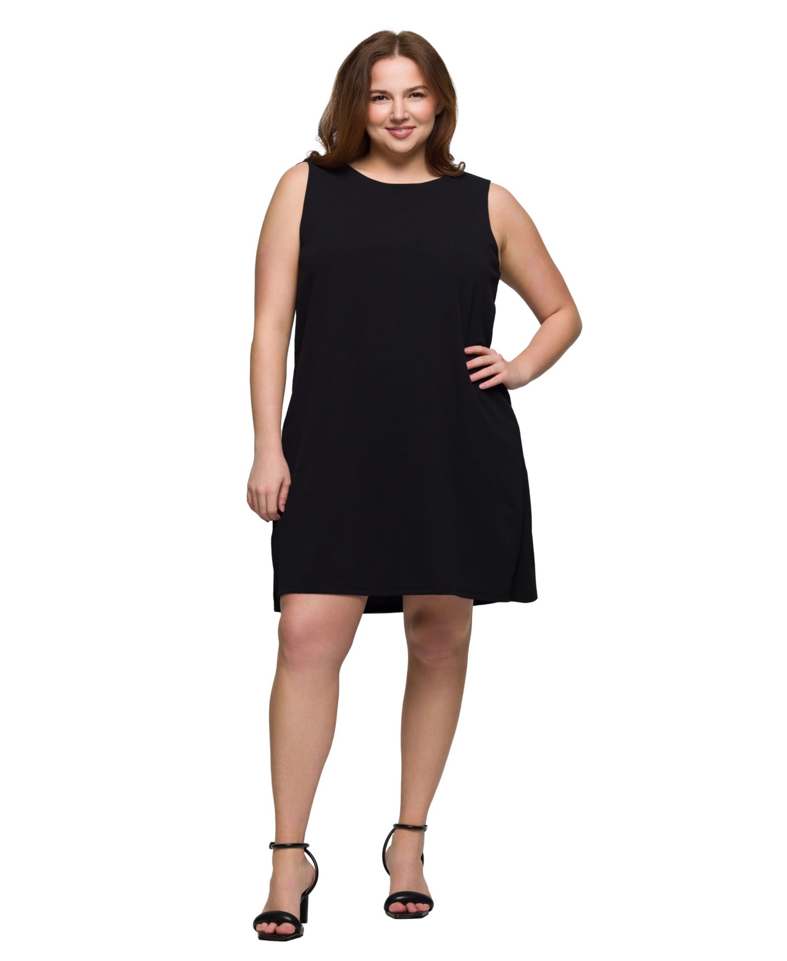 Женское мини-платье 24seven Comfort Apparel Plus Size Sleeveless Shift