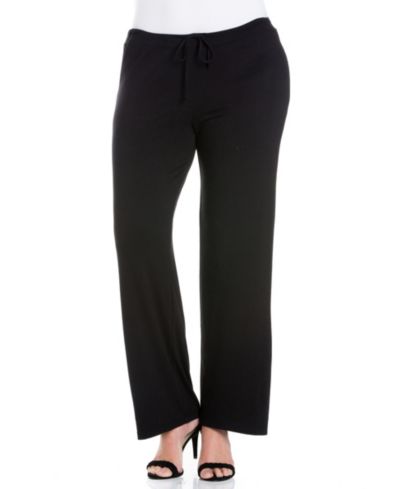 Брюки 24seven Comfort Apparel Plus Size с завязками