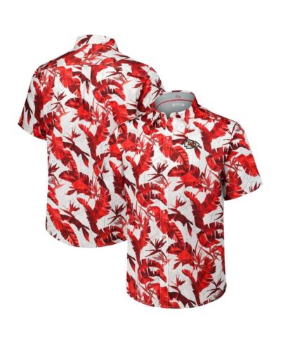 Tommy Bahama Men's Red Kansas City Chiefs Sunnyvale Blooms Camp Button-Up Shirt