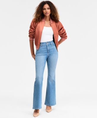 I.N.C. International Concepts Petite High-Rise Flare-Leg Jeans, Macy's Exclusive