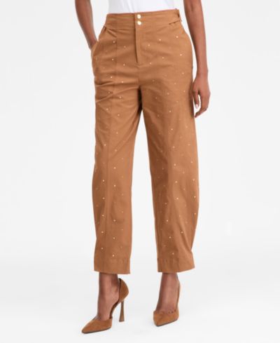 I.N.C. International Concepts Women's Studded Tapered Pants, Macy's Exclusive