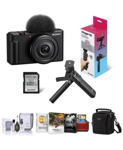 Sony ZV-1F 4K Eye-AF Vlogging Camera Bundle