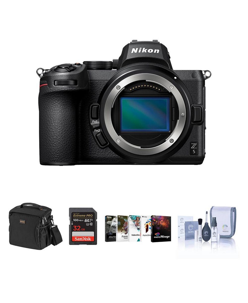 Nikon Z5 Mirrorless Camera Bundle with 32GB SD Card, Bag, PC Software  Acc