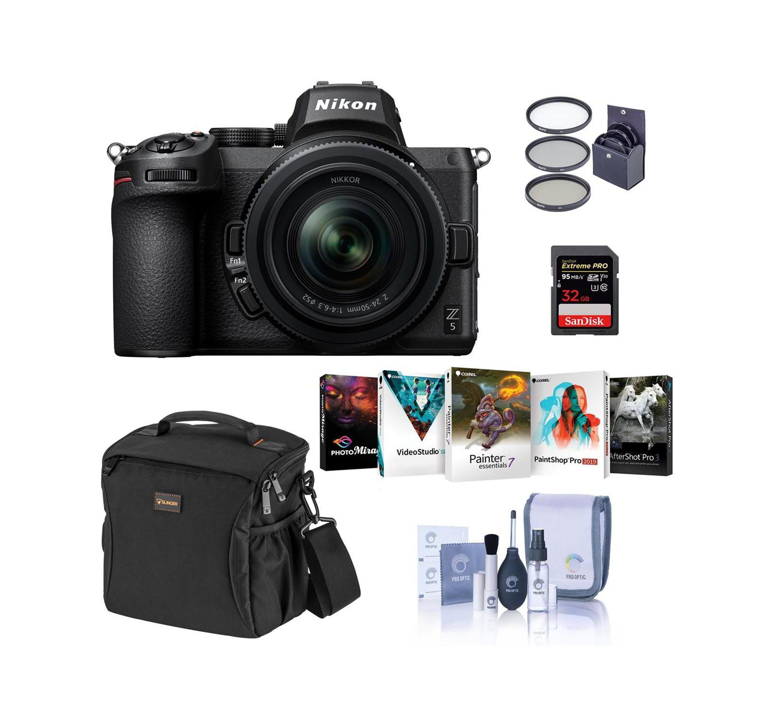 Беззеркальная камера Nikon Z5 с зум-объективом Nikkor Z 24-50mm f/4-6.3, 24,3 МП, видео 4K UHD