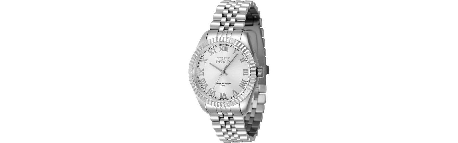 Invicta Women's 47409 Specialty  Quartz 3 Hand Silver Dial Watch