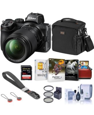 Nikon Z5 Mirrorless Camera  24-200mm Lens w/64GB Card Mac Software  Acc