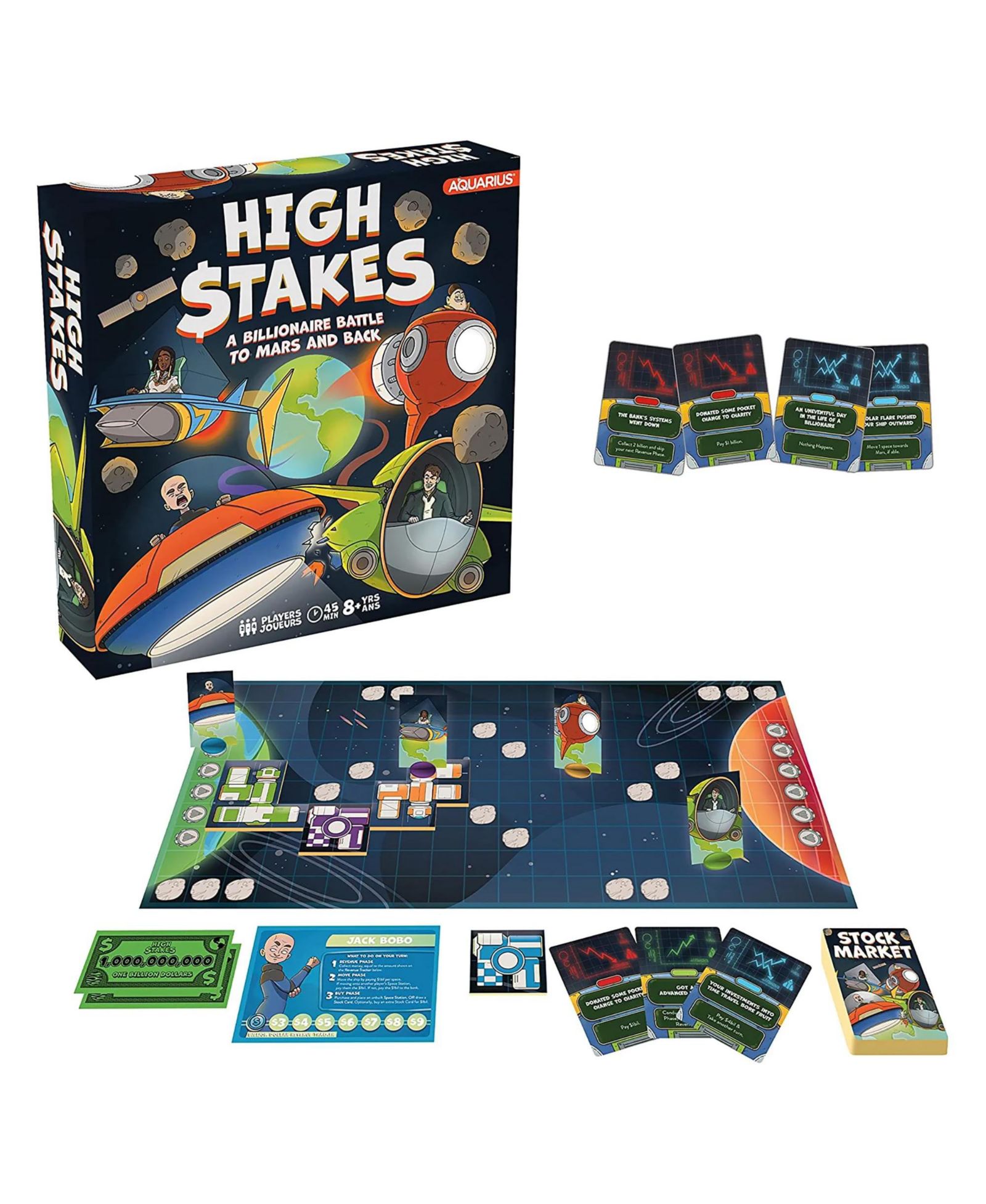 High $takes Billionaire Battle to Mars настольная игра