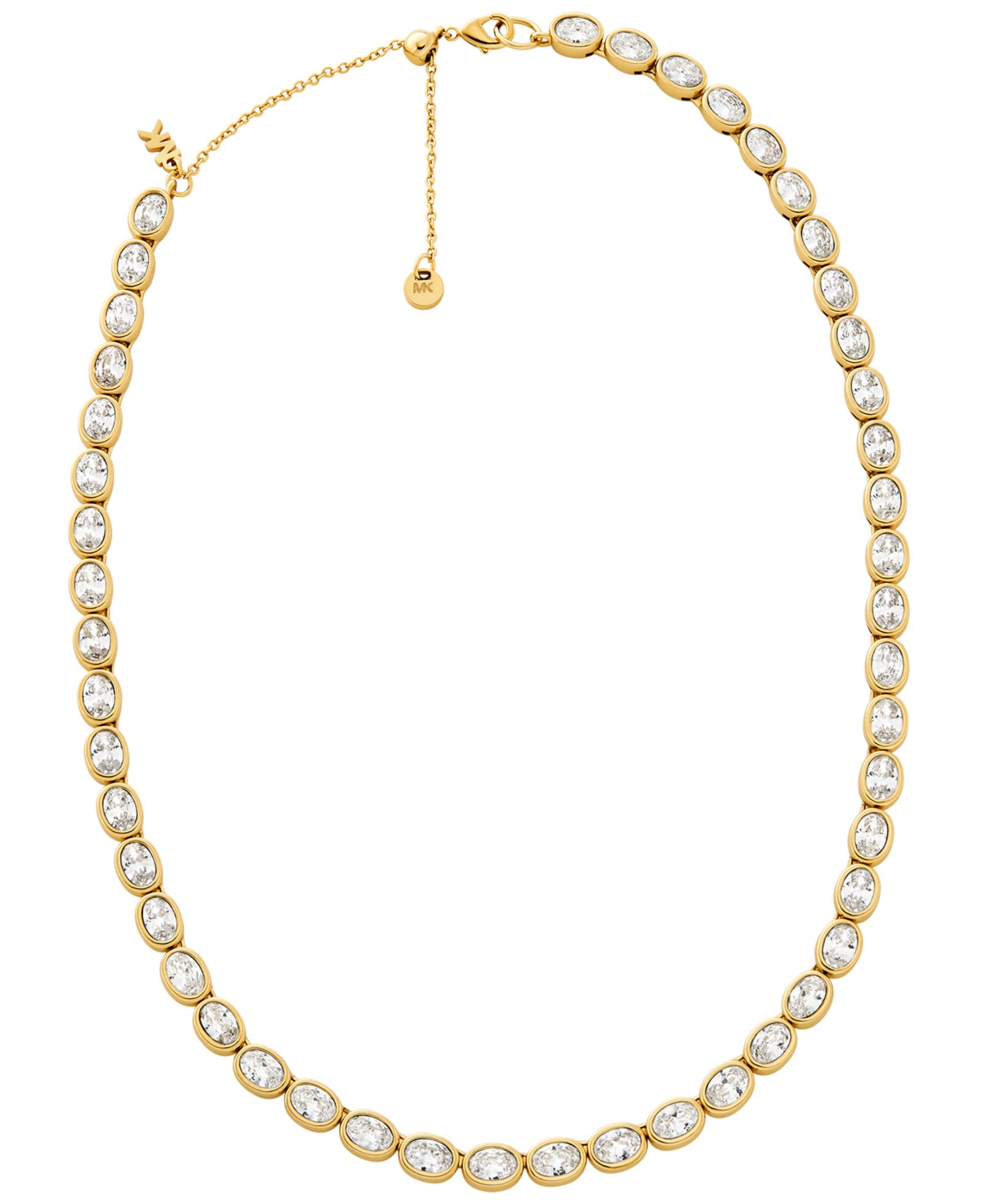 Ожерелье Michael Kors 14K Gold-Plated Brass Bezel-Set