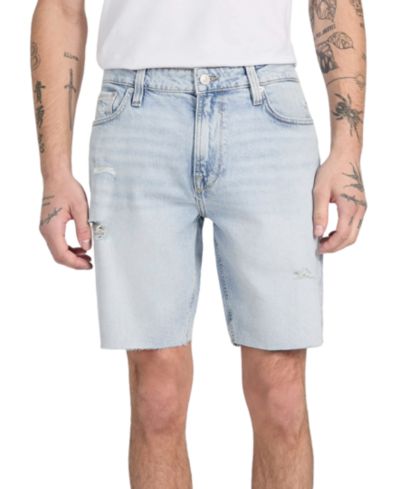 GUESS Men's Wyatt Regular-Fit Stretch Denim Shorts