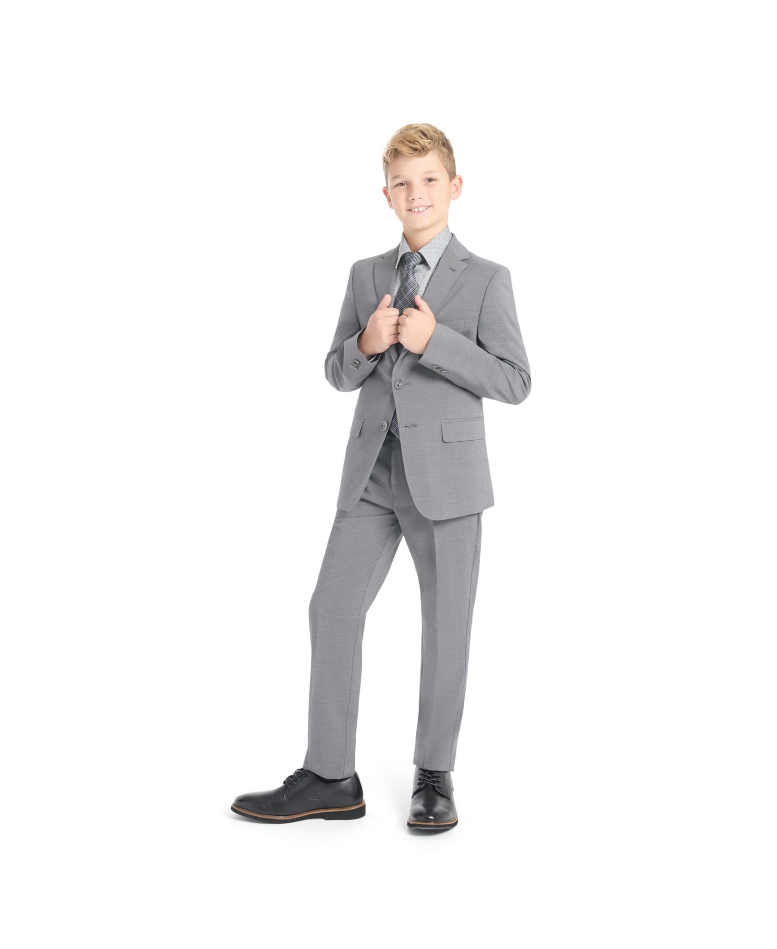 Kenneth Cole Reaction Boys' 8-20 Slim-Fit Stretch Jacket and Pants, 2-Piece Set